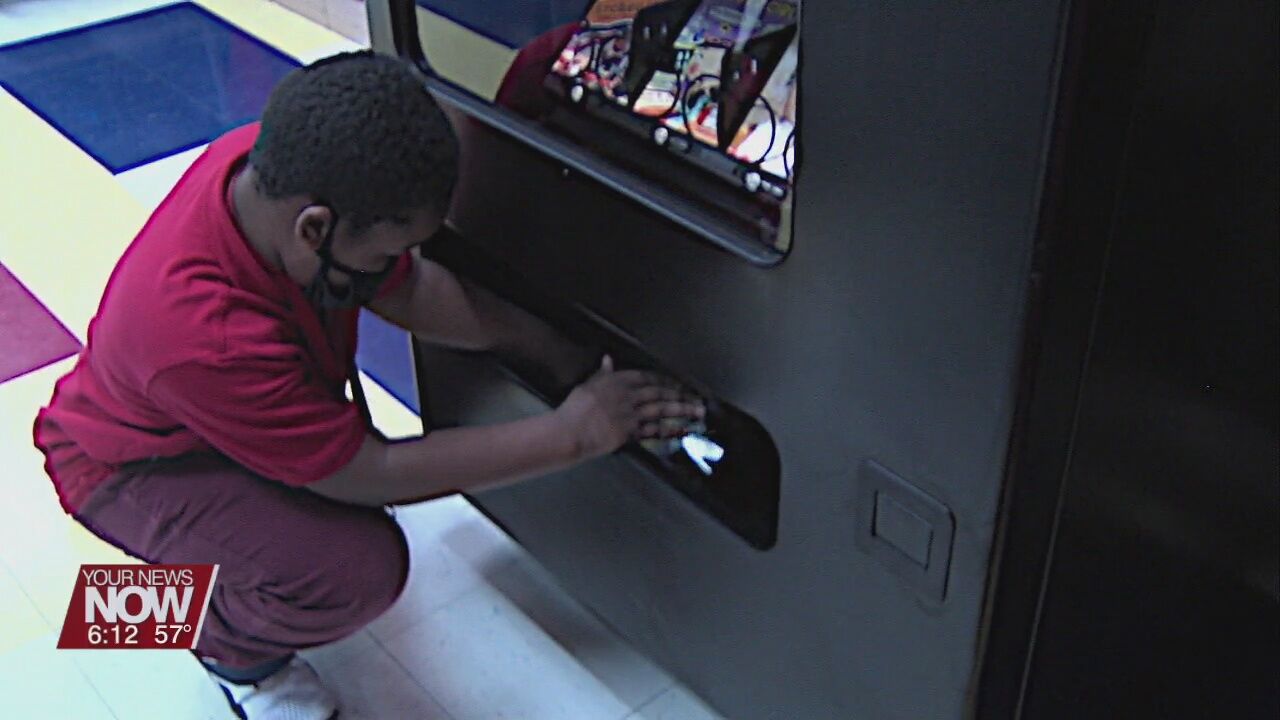 A vending machine takes on a new role at Lima's Heritage Elementary School